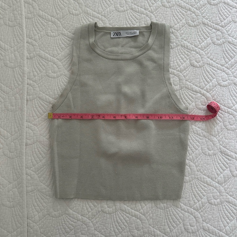 Zara Light Gray Tank Top/ Crop Top